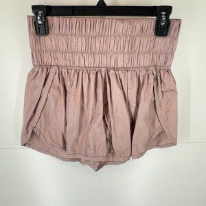 Free People Movement The Way Home Shorts in Rose Petal Pink